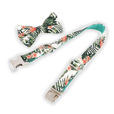 Jungle Leaves Bow Tie Collar - arthemisclothing - arthemis clothing - artemis clothing