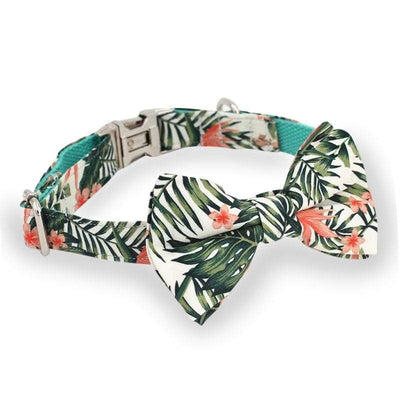 Jungle Leaves Bow Tie Collar - arthemisclothing - arthemis clothing - artemis clothing