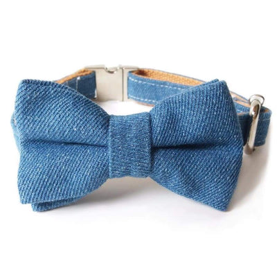 Jeans Bow Tie Collar